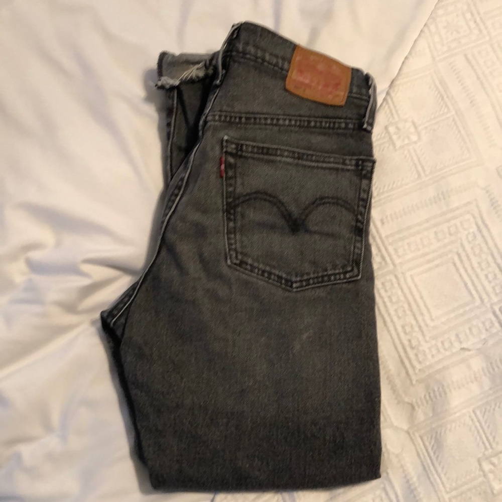 Levi’s 501 short light black jeans